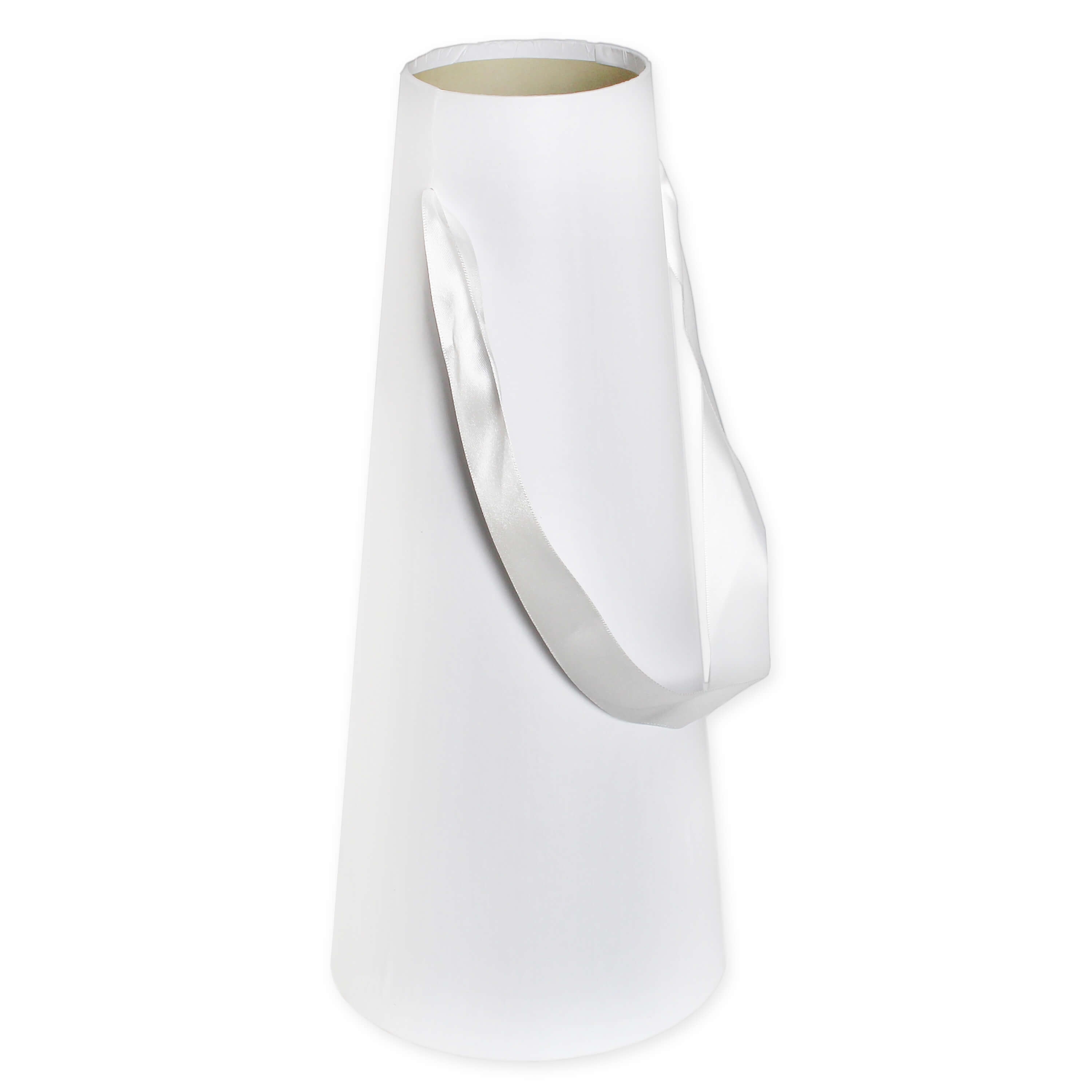 Váza papír pr.9/16V36cm bílá