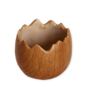Skořápka keramika dekor dřevo