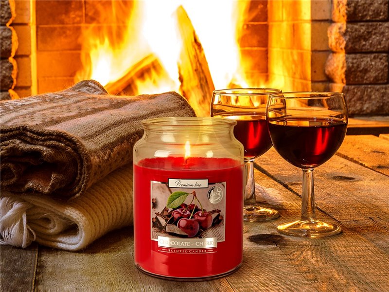 Vonná svíčka v dóze MAXI - Čokoláda a višeň