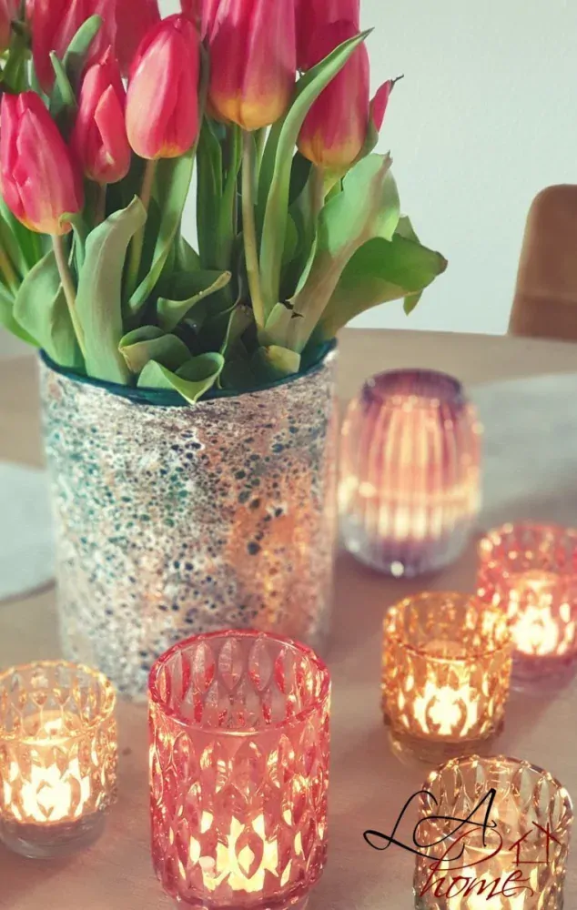 Skleněný svícen Grace