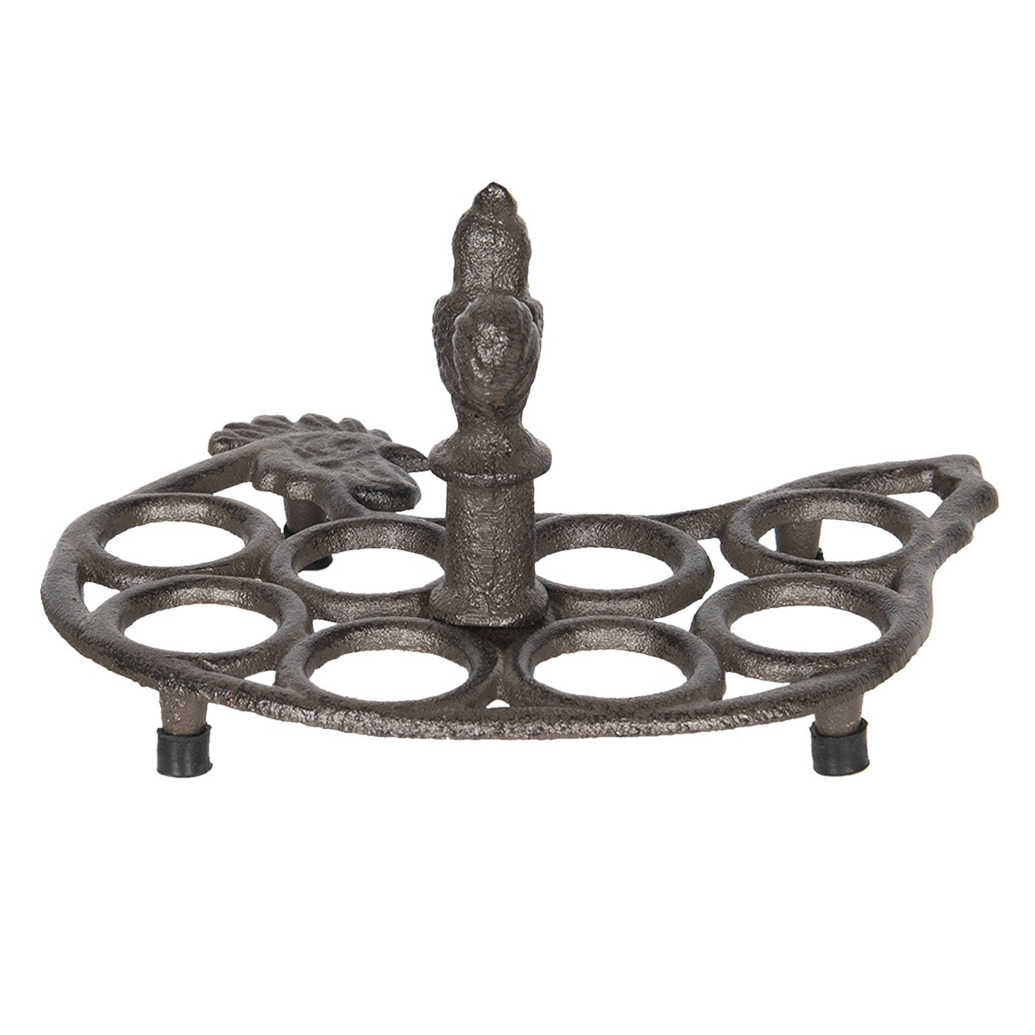 Litinový stojan na vajíčka 8ks Slepice  