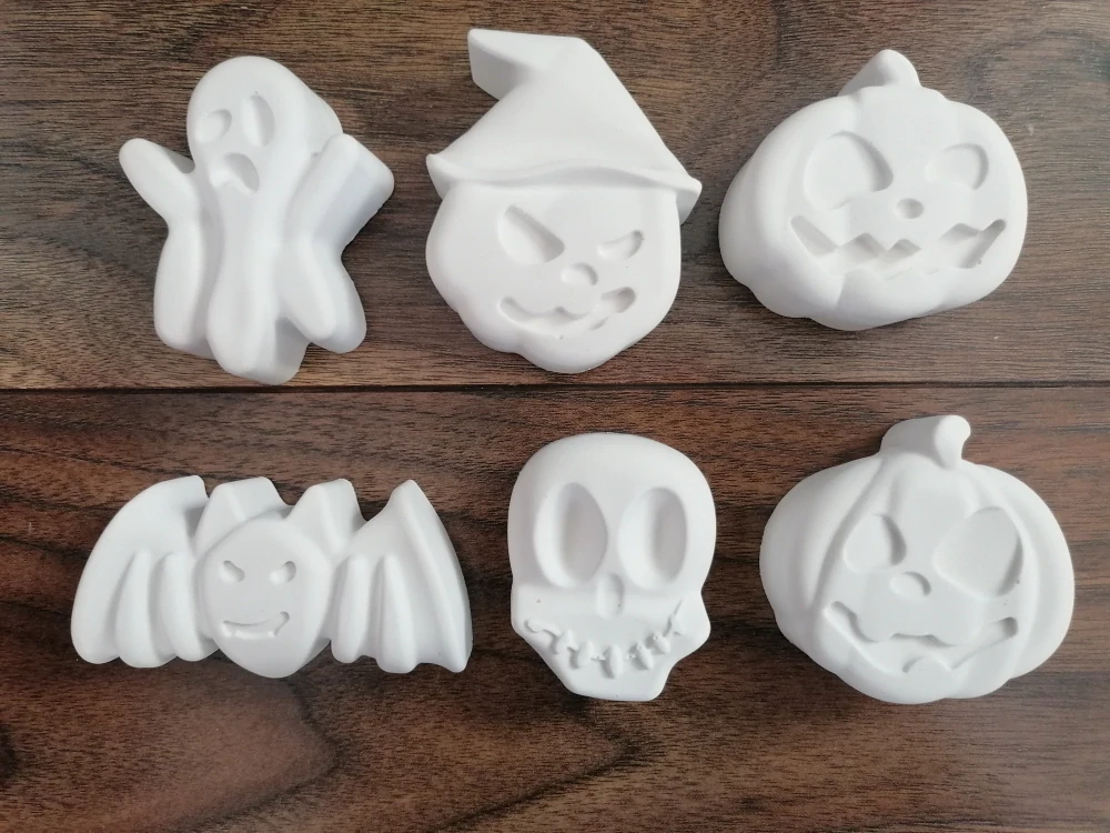 Strašidelné odlitky k domalování 6ks