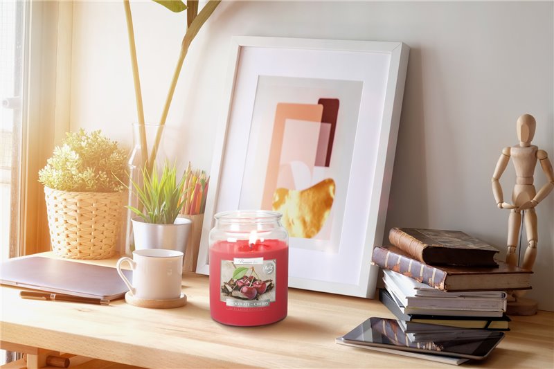 Vonná svíčka v dóze MAXI - Čokoláda a višeň