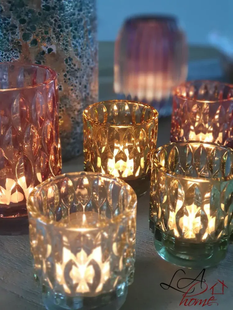 Skleněný svícen Grace