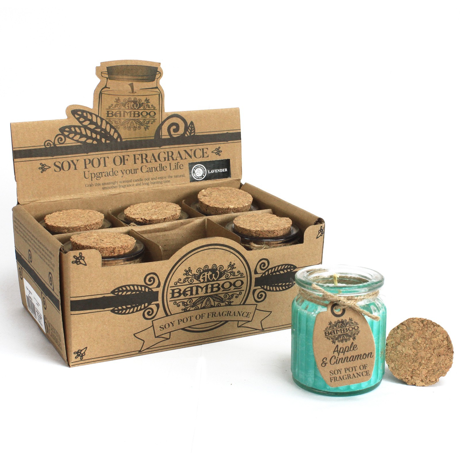 Sójová vonná svíčka - Jablko a skořice