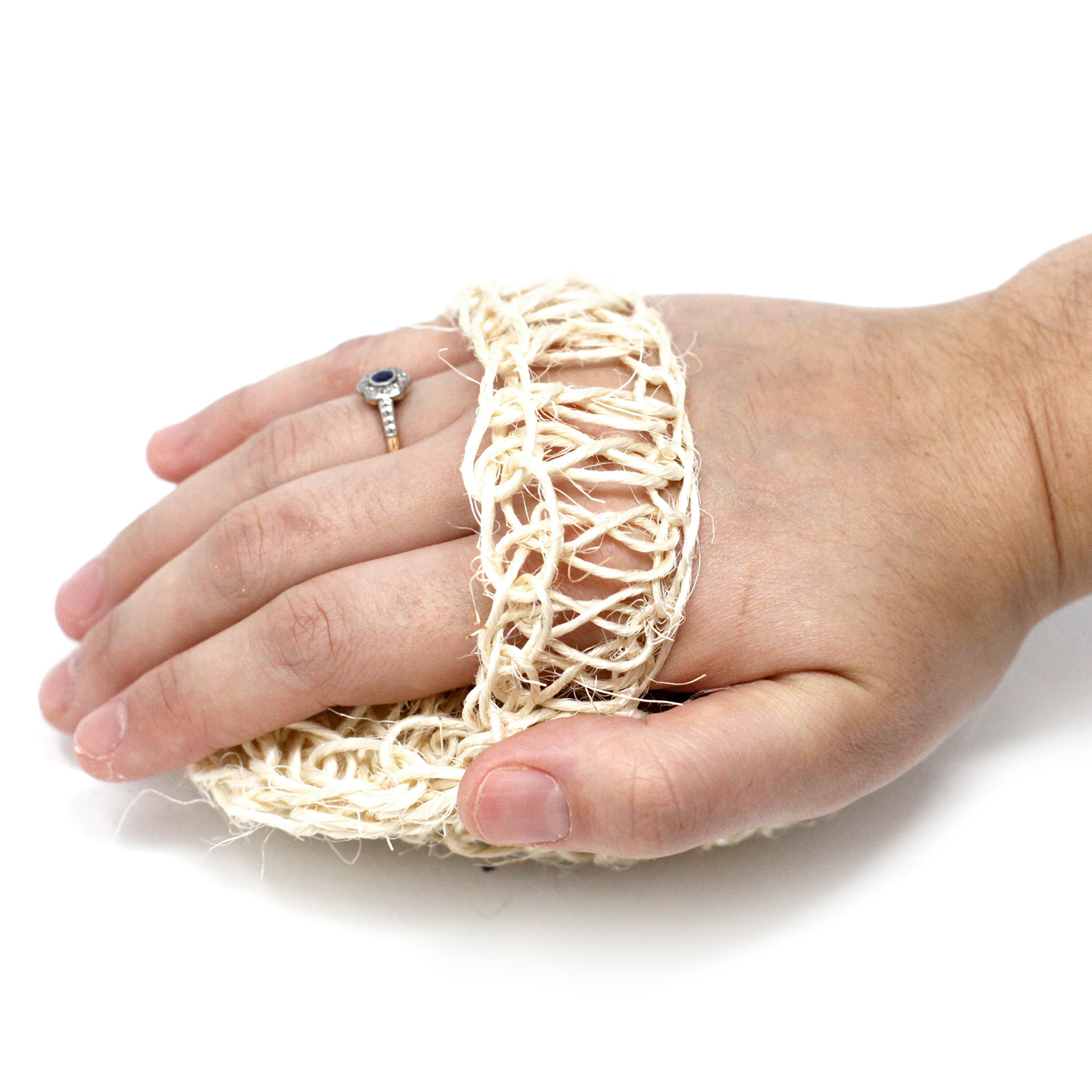 Sisalové peelingové houby - polštář kulatý - jemný