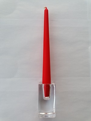 Svícen na kónické svíce hranatý 80/40