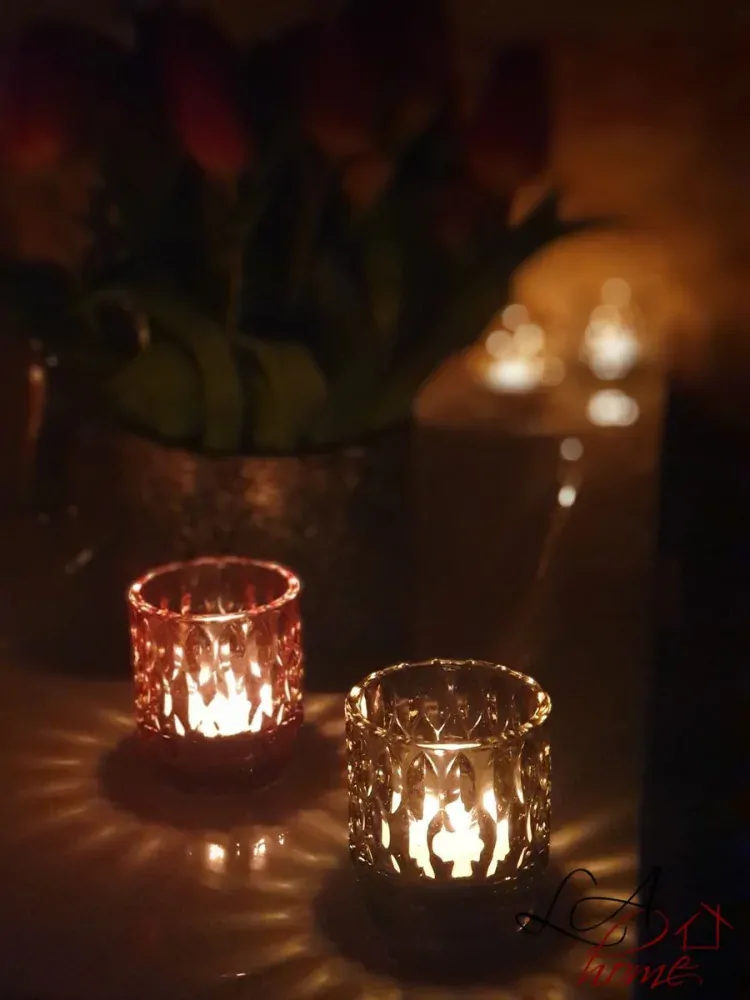 Skleněný svícen Grace