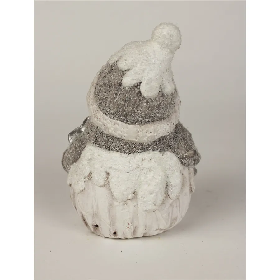 Sněhulák šedý s LED osvětlením