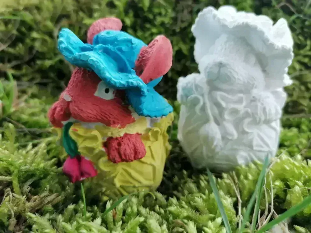 Zajíček v zelí k domalování