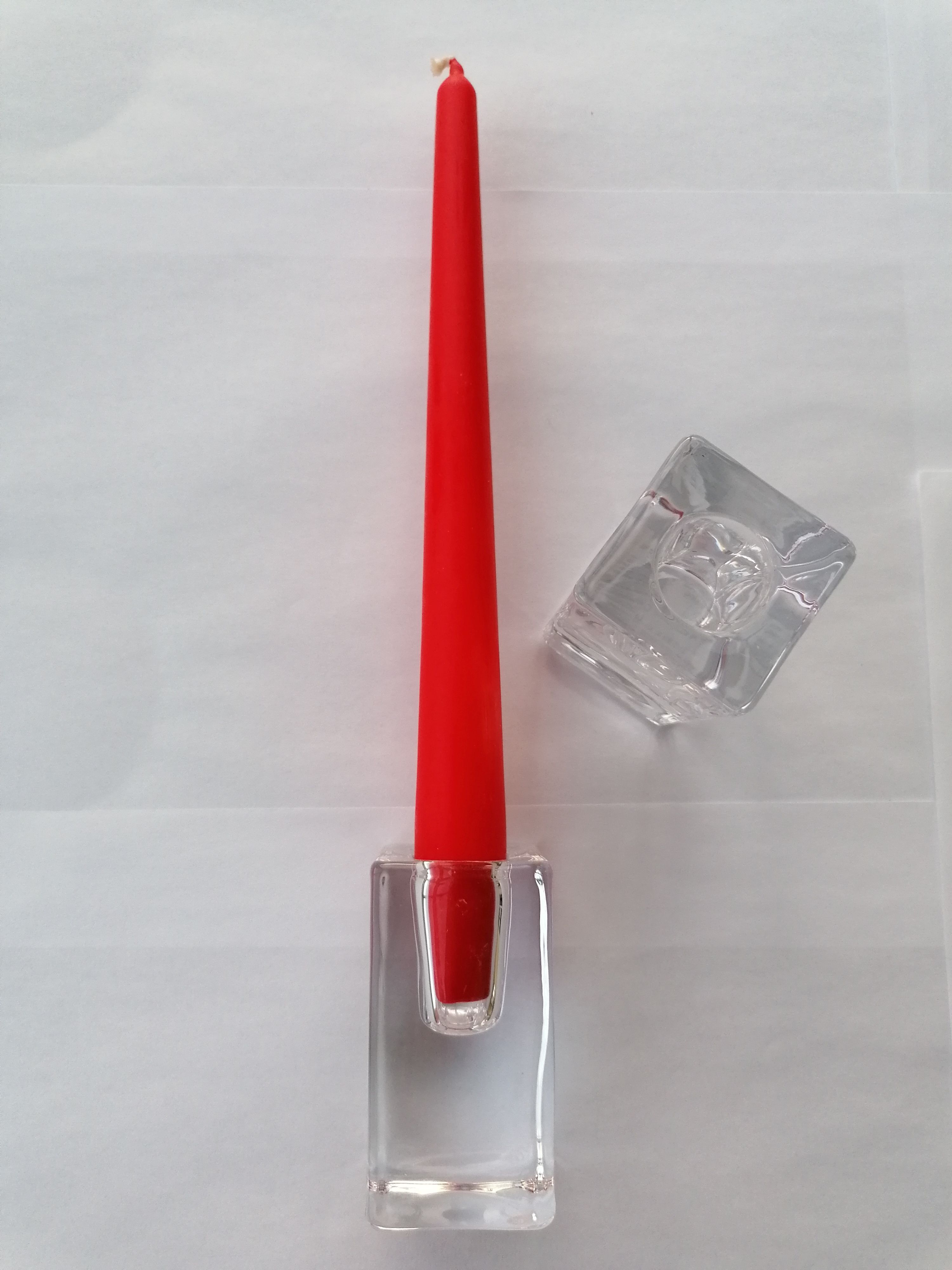 Svícen na kónické svíce hranatý 80/40